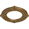 Ekena Millwork Benson Ceiling Medallion (Fits Canopies up to 6 1/8"), 11 1/8"OD x 6 1/8"ID x 5/8"P, Pale Gold CM11BNPAS - alternate 3